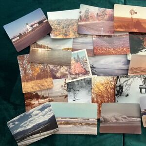 Vintage Landscape Nature Photograph Lot Mid Century Travel Ephemera Bulk 25+pc